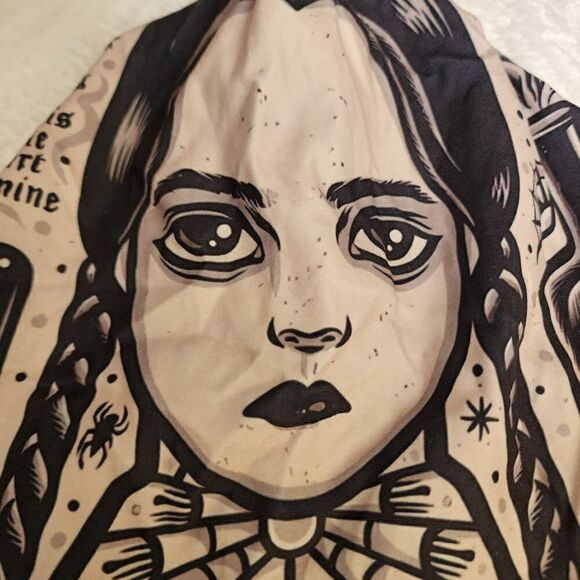 Wednesday Addams Double Layered Knit Beanie - Picture 3 of 6